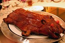 roastes sucking pig